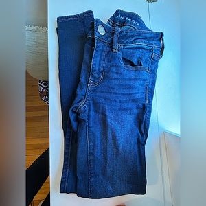 American Eagle- Medium blue, medium rise skinny jeans